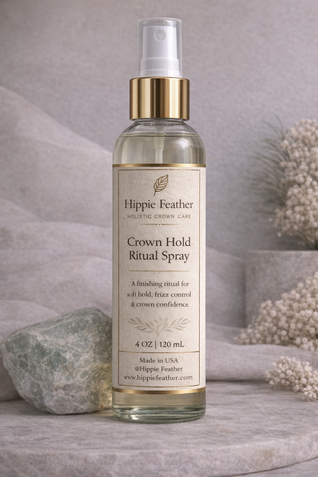 Crown Hold Ritual Spray | Lightweight Flexible Hold for Soft, Natural Hair