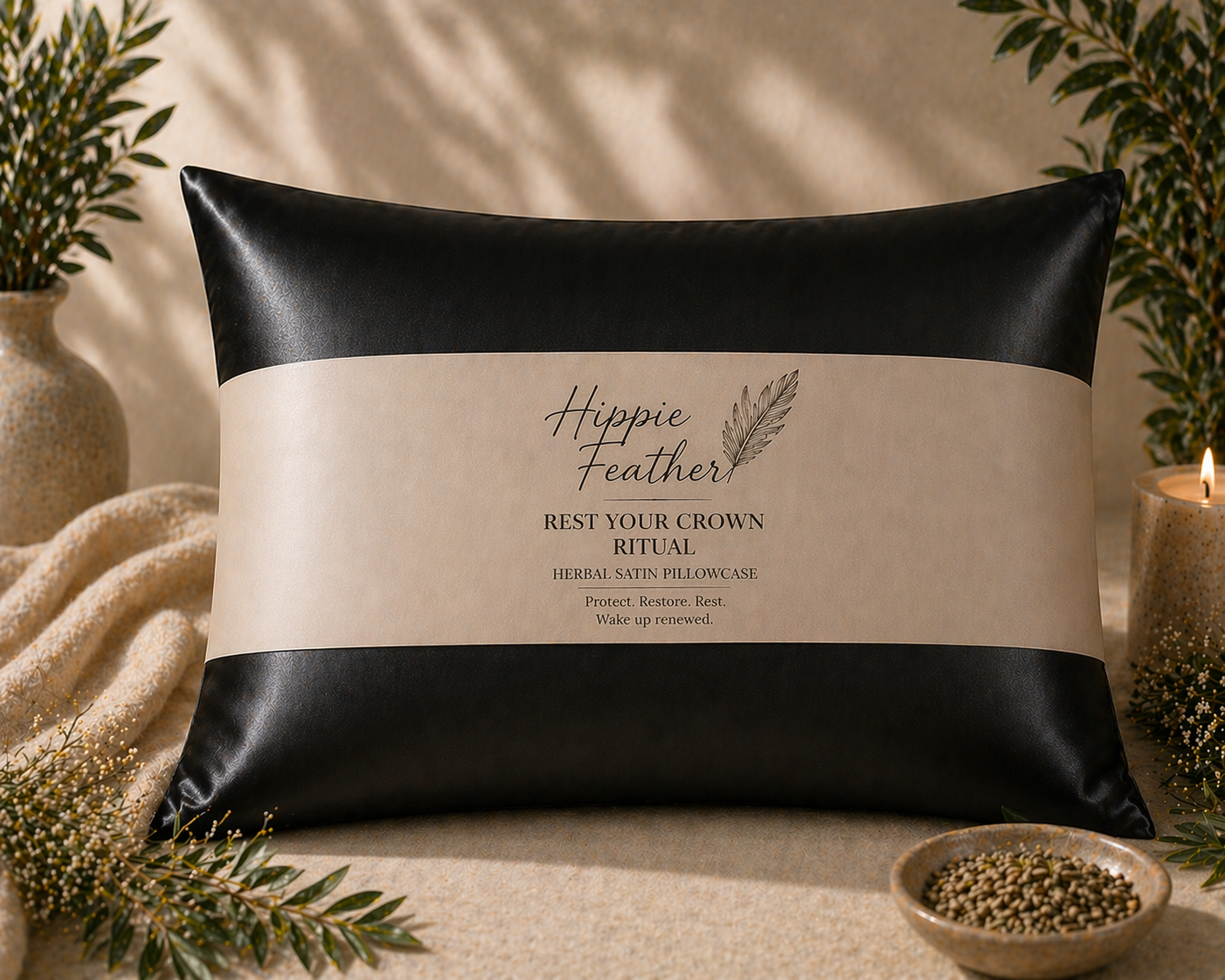 Rest Your Crown Ritual Satin Pillowcase