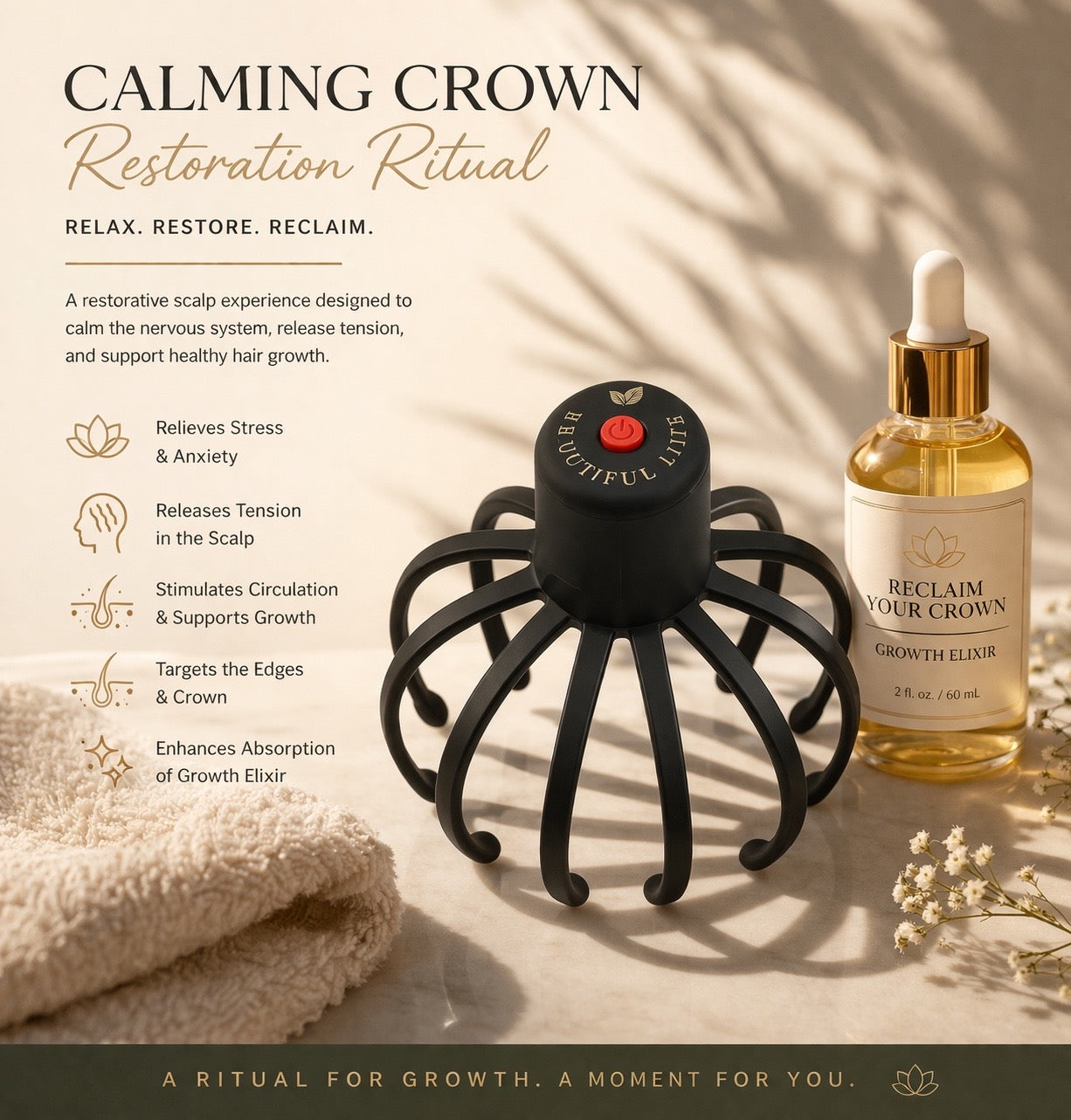 Calming Crown Restoration Ritual Bundle