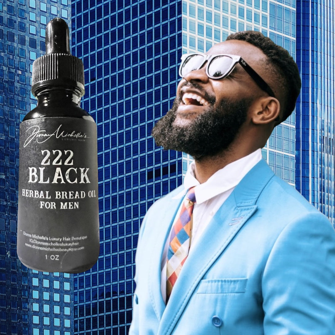 222 Black Herbal Beard Oil For Men