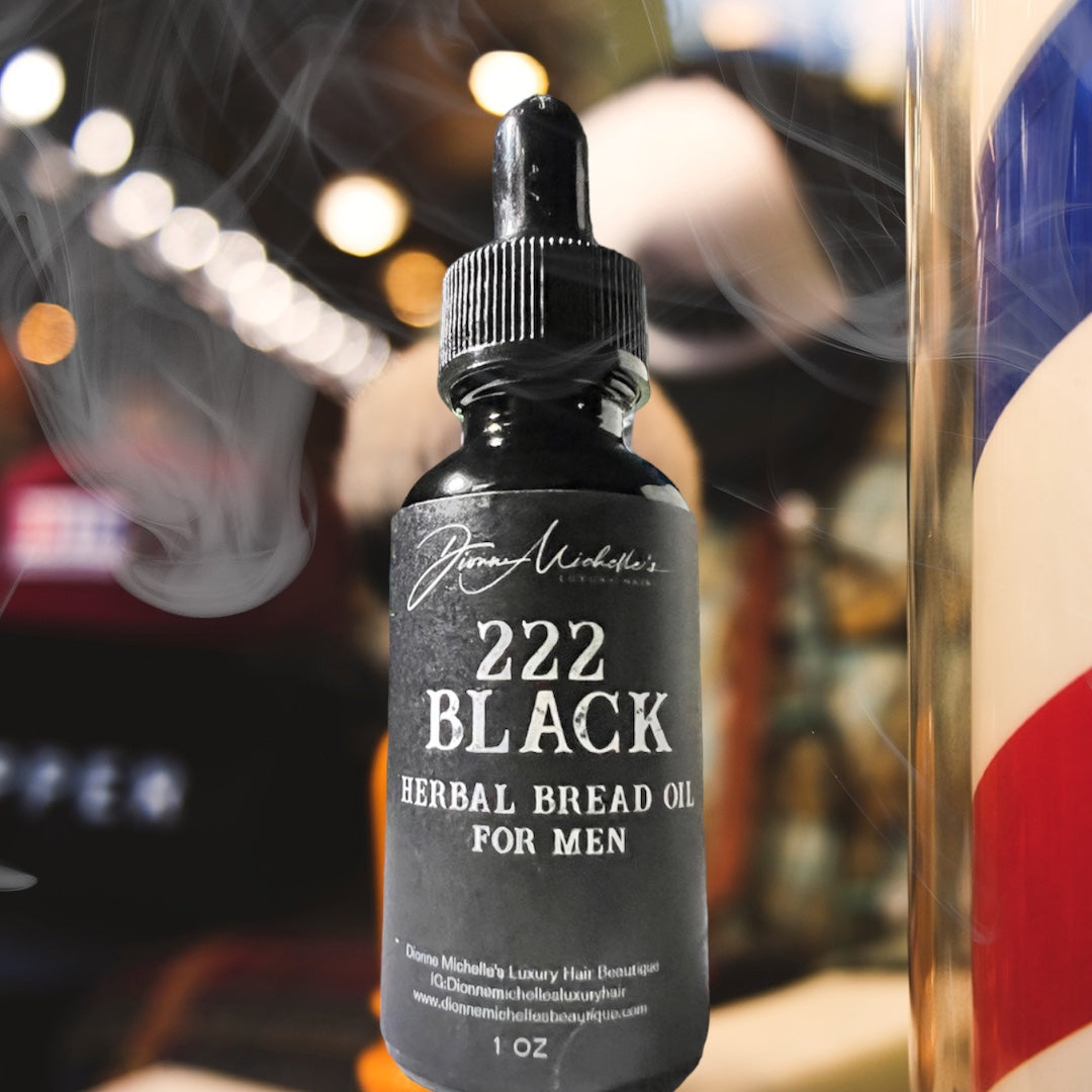 222 Black Herbal Beard Oil For Men