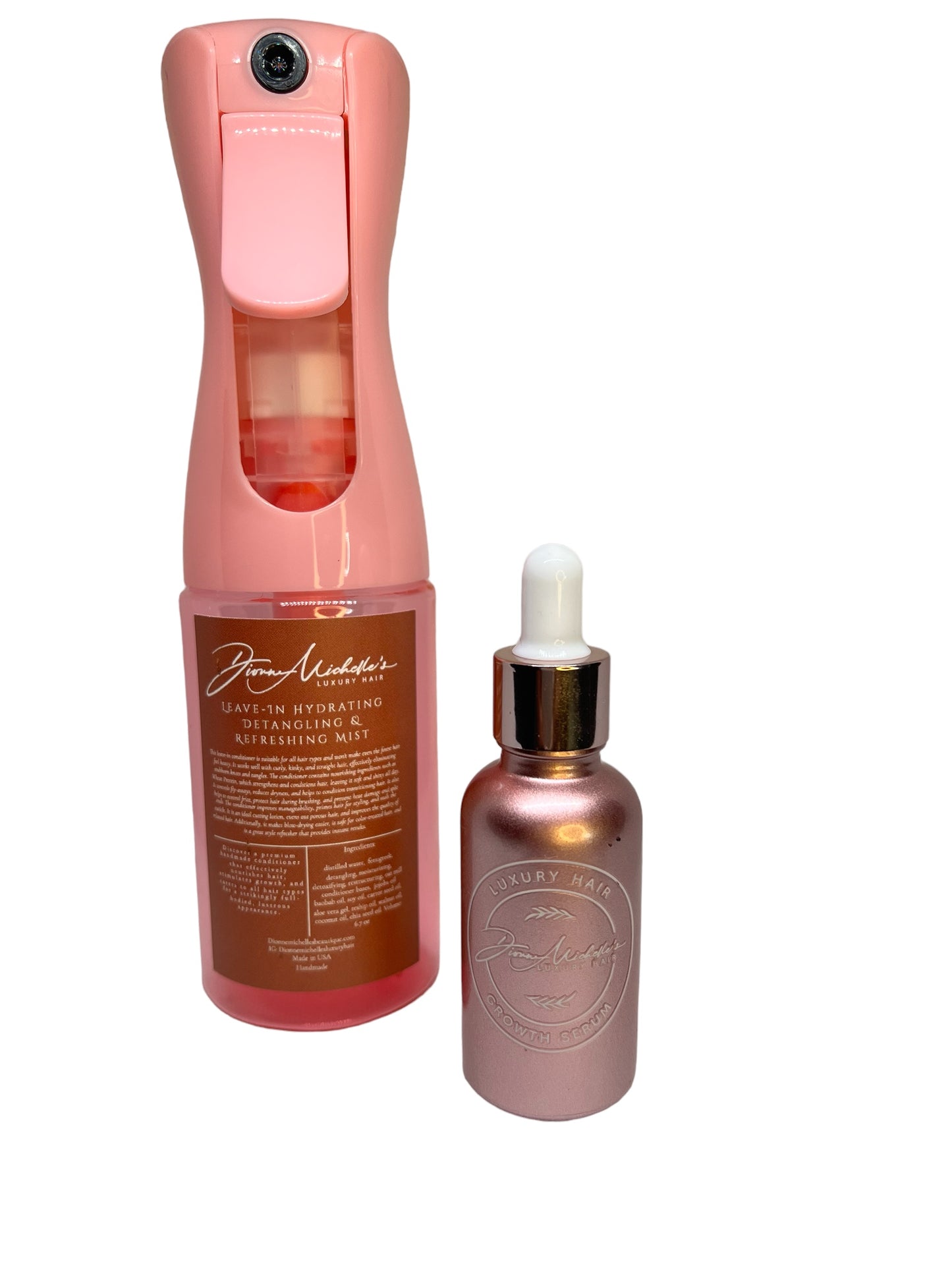 Hippie Feather's Hydrating Detangling Refresher Mist & Herbal Hair Growth Serum Seasonal Ensemble
