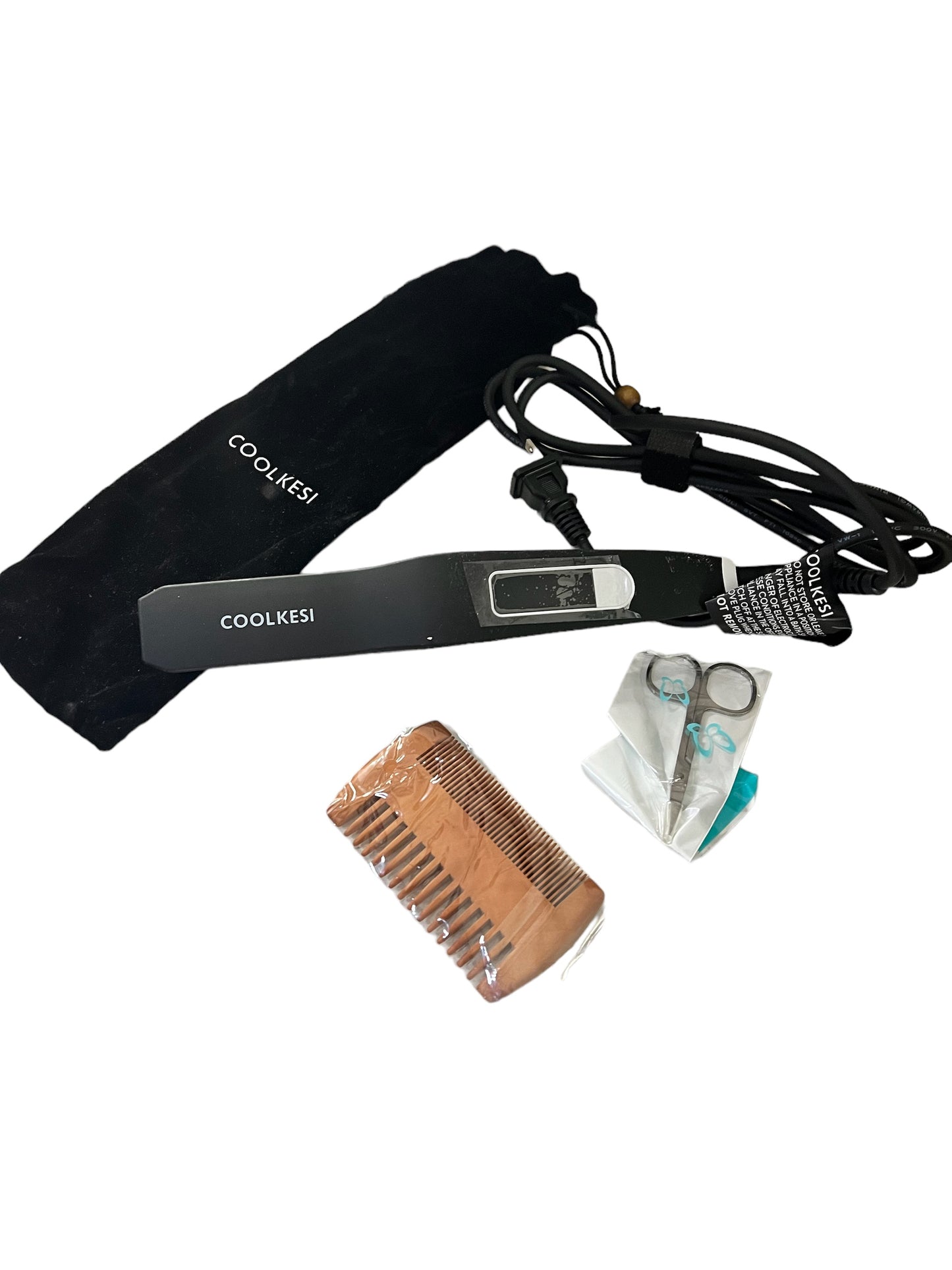 Hippie Feather's CoolKesi Beard & Hair Straightener Brush For Men