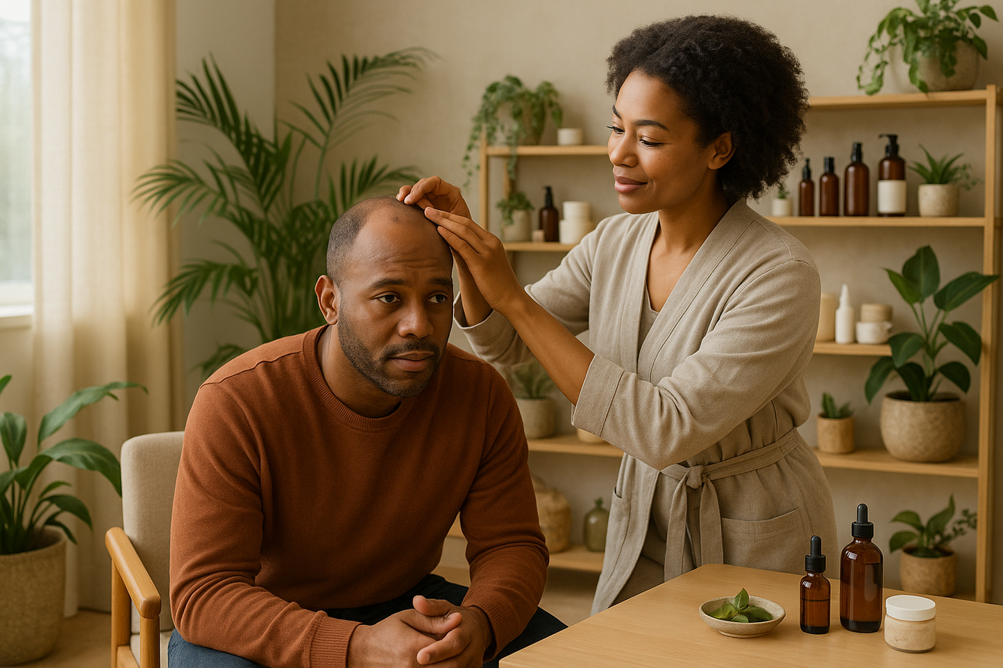 hair loss consultation for afro American men