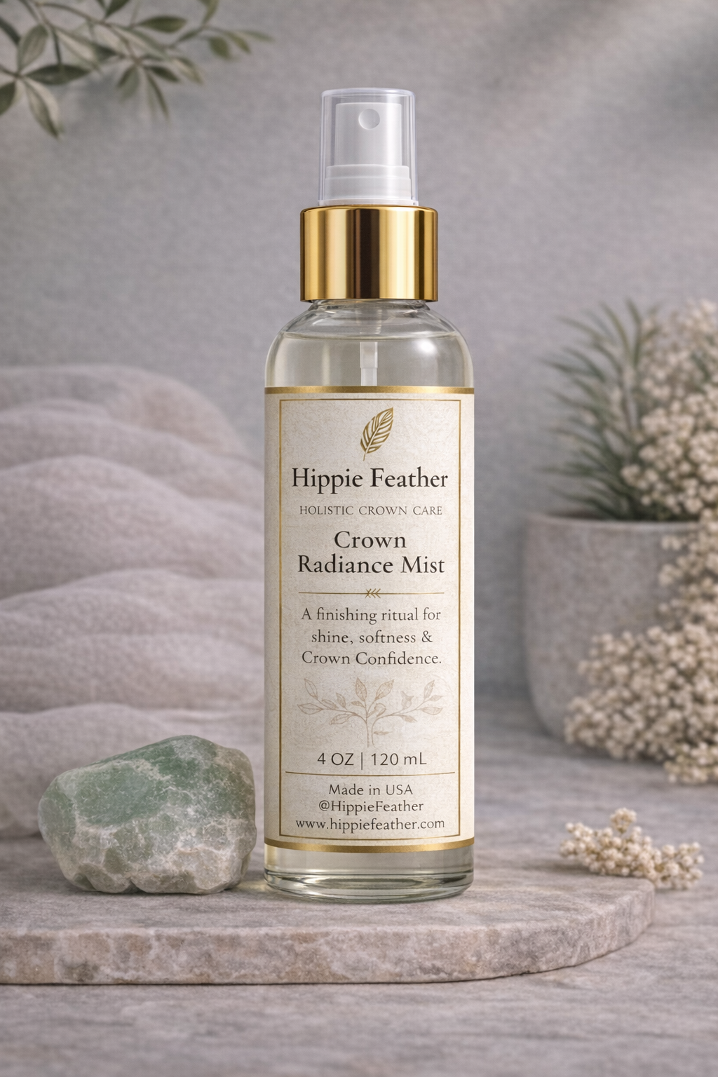 Crown Radiance Mist - Hydrating Finishing Ritual for Shine & Softness