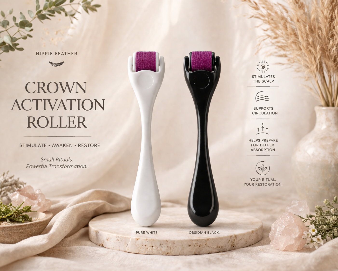Crown Activation Roller | Scalp Activation Ritual tool