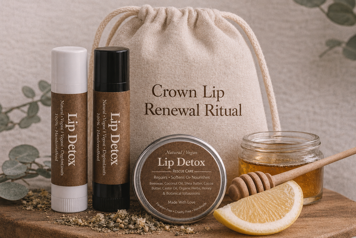 Hippie Feather's  Sacred  Lip Detox Balm
