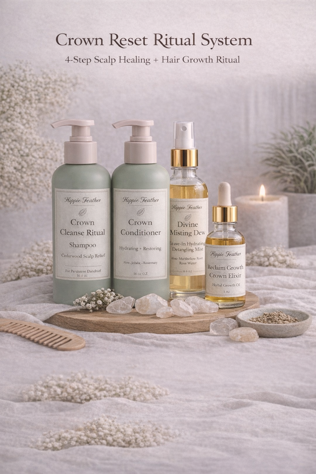 Cedarwood Scalp Reset Ritual System | Hair Growth & Scalp Care Bundle