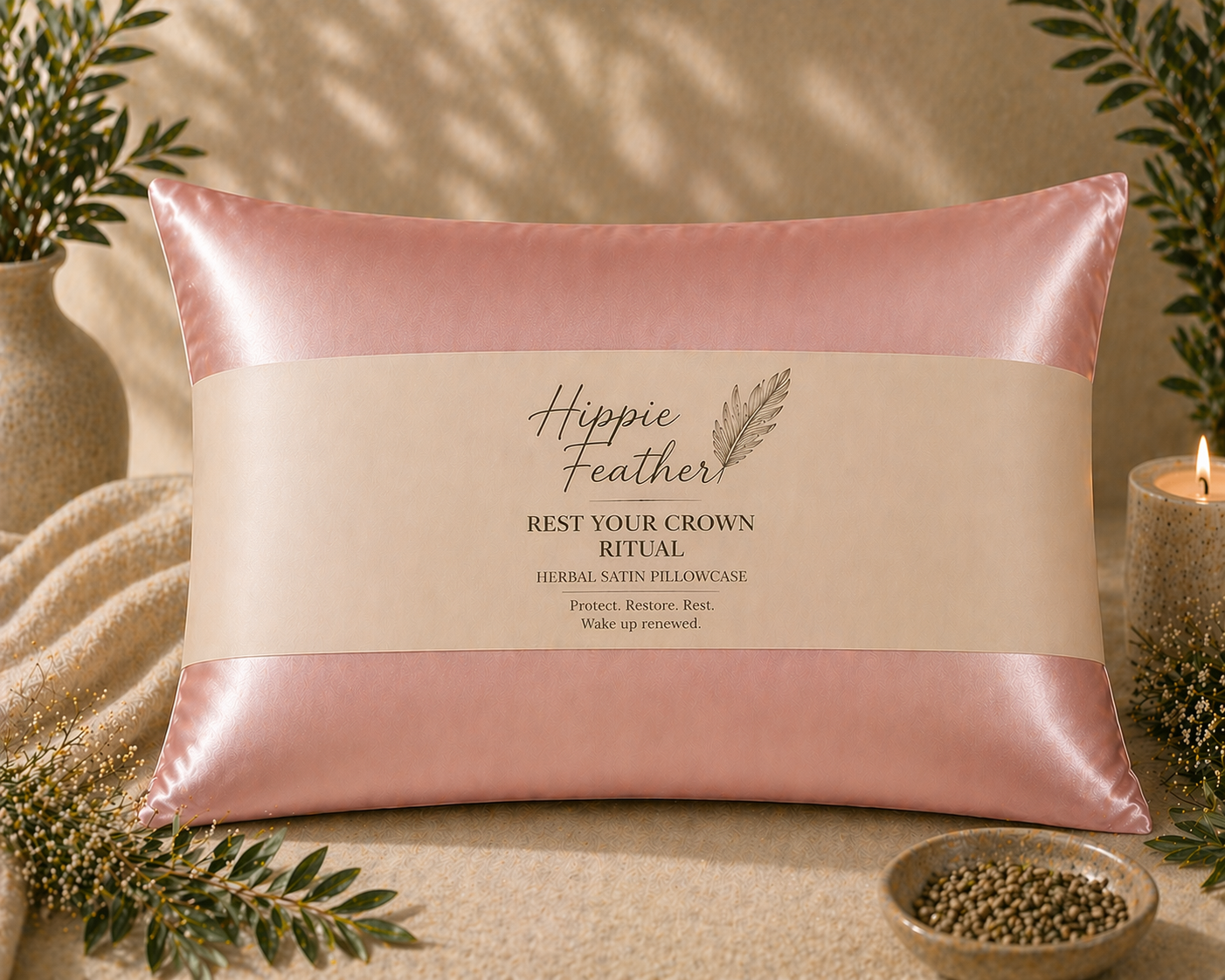Rest Your Crown Ritual Satin Pillowcase