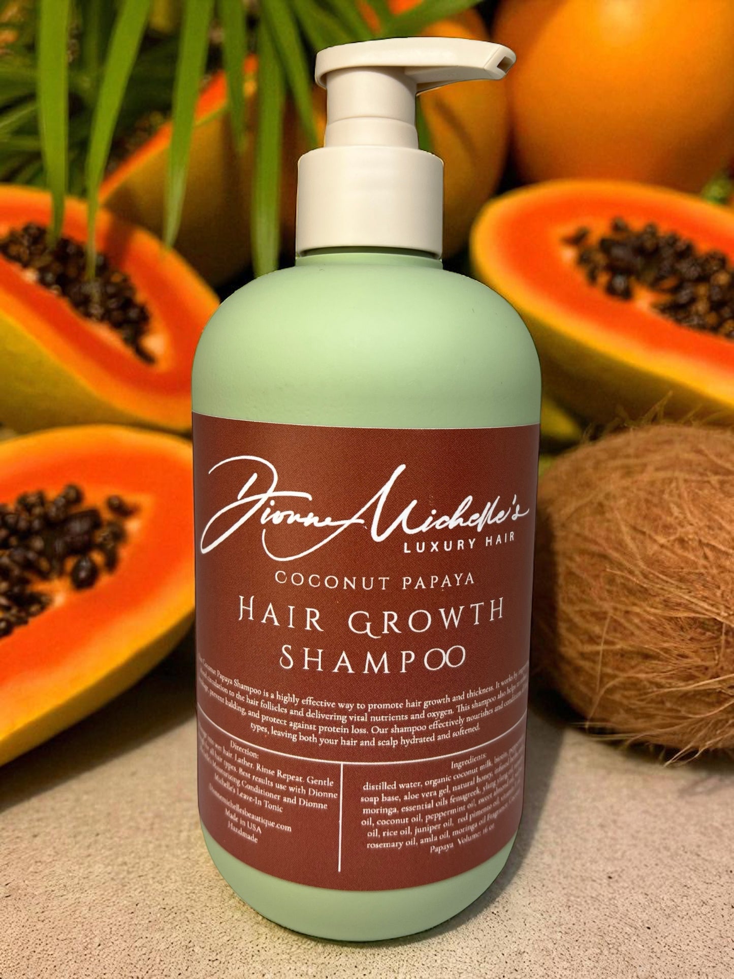Hippie Feather's Coconut Papaya Hair Growth Shampoo For Women And Men